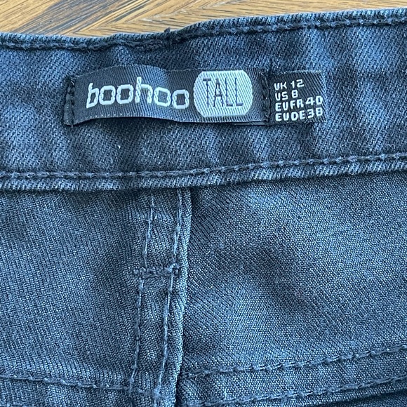 BOOHOO | Tall Ripped Knee Jegging Black - Picture 6 of 12